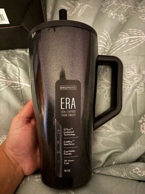 BrüMate ERA 30oz Leakproof Straw Tumbler - Sparkle Black BRAND NEW